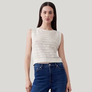BANANA REPUBLIC Beige knitted tank top